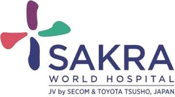 Sakra World Hospital logo — Squeeze Station installation site on Outer Ring Road, Bengaluru